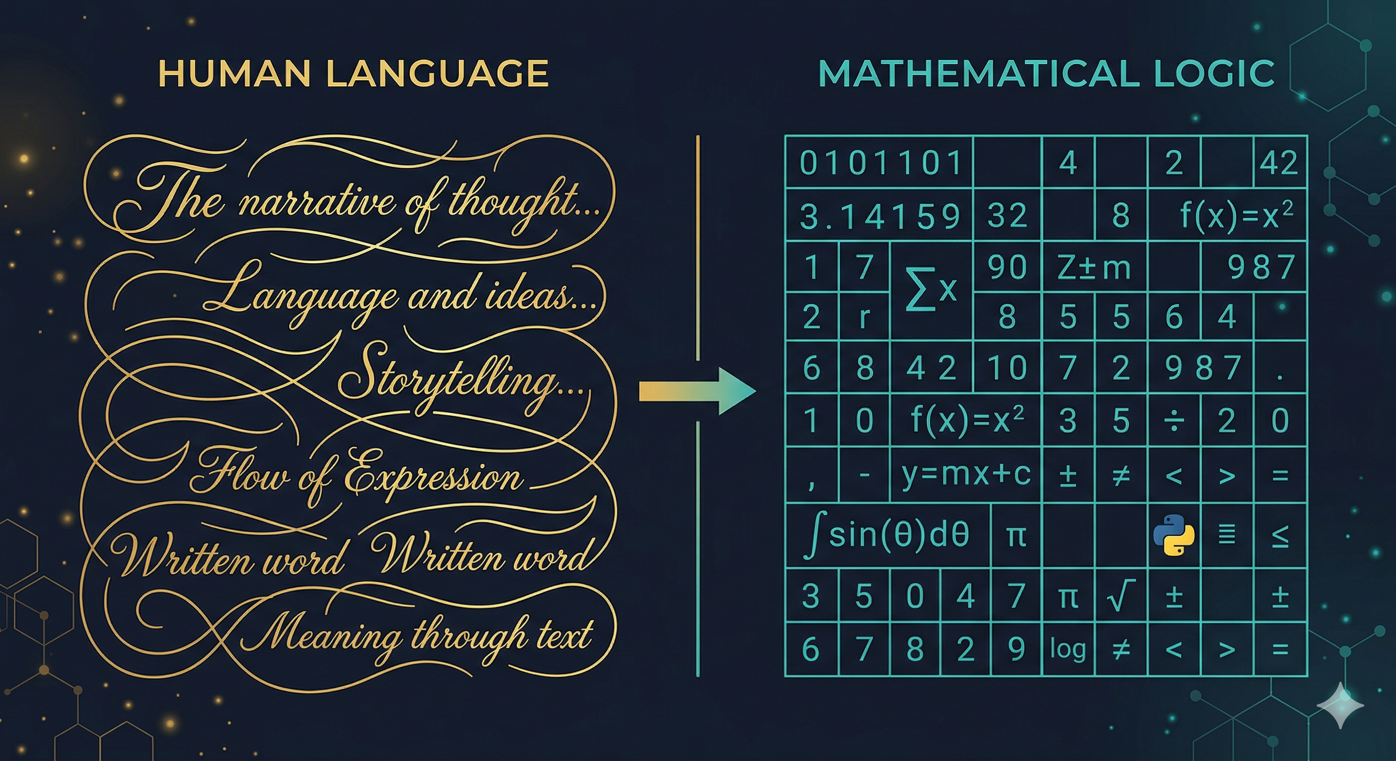 LLM judgment plus Python math